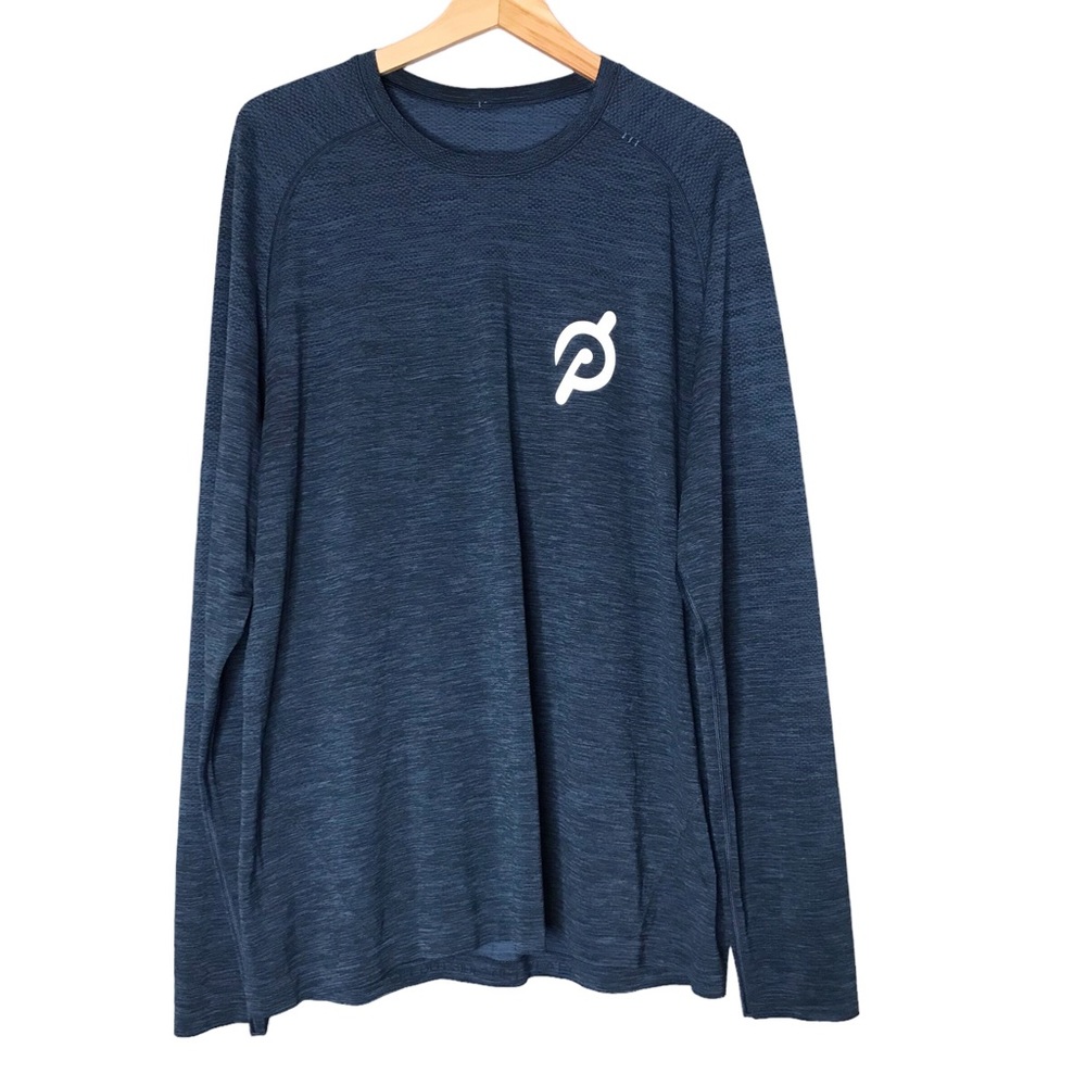 Lululemon x Peloton Metal Vent Tech Tee Long Sleeve Heathered Blue T-Shirt XL
